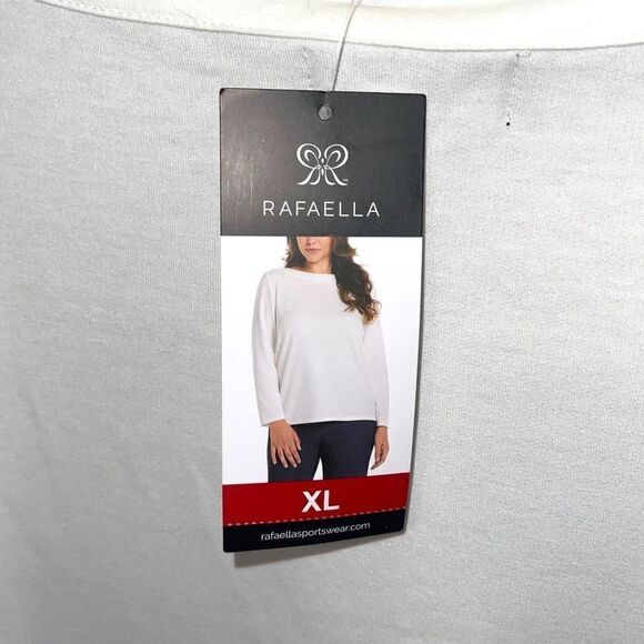 RAFAELLA Bell Sleeve Knit Top in Snow White Size XL NEW - Picture 9 of 12